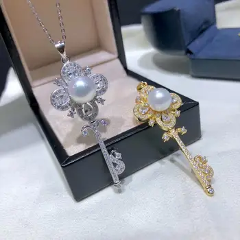 YIKALAISI 925 de Bijuterii de Argint Pandantive Perle 2019 Naturale Fine bijuterii Perla 9-10mm Pandantive Pentru Femei en-gros
