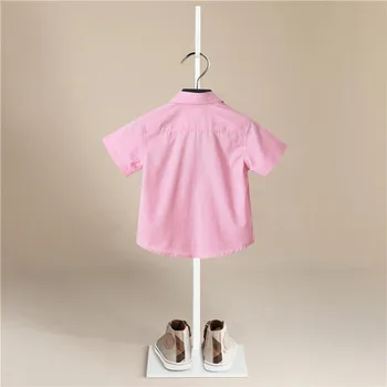 Noi de Vară 2020 Copii camasi de Imprimare model cu dungi din Bumbac cu mânecă Scurtă Băiatului camasi se Potrivesc pentru 2-6 Ani copii tricouri