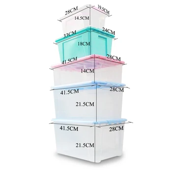 Plastic Cutii de Depozitare Containere Container Box Organizarea Cazuri de Spălătorie Organizator de Birou pentru Carti Diverse pentru Depozitare
