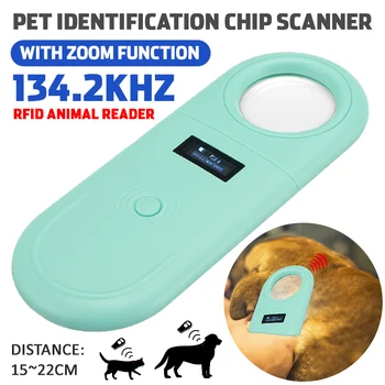 2020 Nou animal de Companie Microcip Scanner Animal ID-ul Cititor Cip cu LED-uri Lumina si Lupa Portabile USB Cititor RFID Pentru Câine, Pisică, Cal La 134,2 Kh