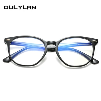 Oulylan Anti-albastru Ochelari Rame pentru Bărbați Ochelari de Calculator Cadru pentru Femei Vintage Transparent Optic Ochelari