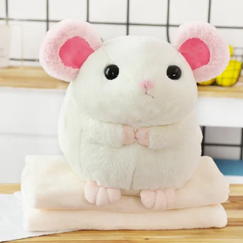 Simulate Mouse-ul Jucărie de Pluș Moale de Pluș Mouse-Papusa de Plus Mână mai Calde Umplute de Animale Rat Perna cu Paturica Mascota Cadou pentru Fete