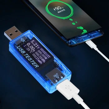 1 buc 8 in 1 USB Tester Digital Voltmetru de Curent Tensiune Capacitate Contor de Energie Banca de Putere Încărcător Indicator Detector