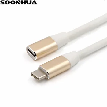SOONHUA 1M USB de Tip C Cablu de Extensie USB 3.1 Date Video Cablu USB-C de sex Masculin la Feminin Extinderea Sârmă Extender Cablu Conector