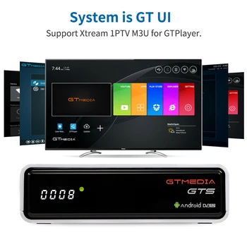 GTMEDIA 4K TV BOX GTS Android 6.0 DVB-S2 prin Satelit ReceiverCombo 2GB RAM 8GB ROM Amlogic S905D BT4.0 Smart Set Top Box Decodor