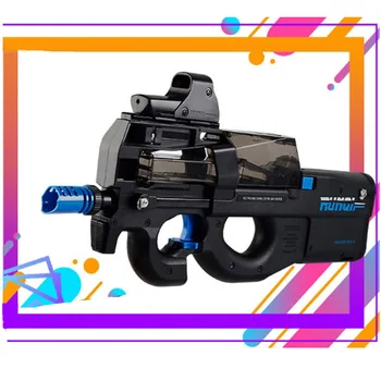 Plastic P90 Pistol de Jucărie Assault Sniper Arma Apă Glonț de Pistol în aer liber Live Joc CS Electrice, Rafale de Pistol de Paintball Jucării Pentru Copii
