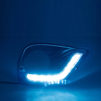 DRL Pentru Toyota RAV4 RAV 4 2013 2016 LED DRL lumini de zi lumini ceață capac far lumina zilei