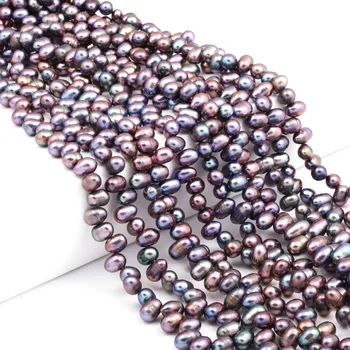 Sanchi Gaura de Perle Naturale, Perle de apă Dulce Colier Brățară Bijuterii DIY Dimensiunea 6-7mm