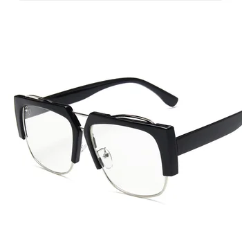 Supradimensionat Semi Ochelari Fără Ramă Cadru Femei Bărbați Ochelari De Lumină Albastră De Blocare Calculator Oculos Vintage Ochelari Optice Ochelari