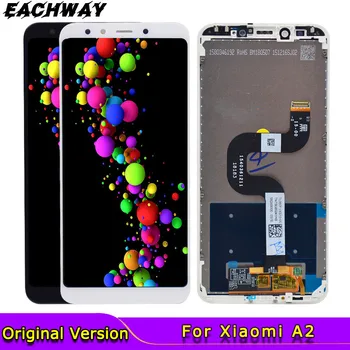 Negru pentru Xiaomi Mi A2 LCD Display LCD Touch Screen Digitizer 1080 x 2160 A2 6X LCD Înlocuitor pentru 5.99