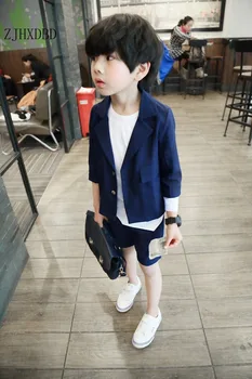 Domn Baieti Costume Copii Blazer de Îmbrăcăminte pentru Copii Formale Purta Copilul Băiat Costum de Vară 2020 Două piese Costum coreeană