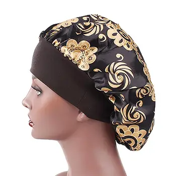 Pălării/Șepci Din Satin Imprimat Pălării Cu Boruri Largi Capota De Mătase Cap De Somn Premium Banda Elastica Chimioterapie Femei Capace