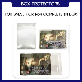 Cutie De protectie Pentru SNES N64 CIB Completați În Caseta de Jocuri Personalizate Caz Clar de Plastic