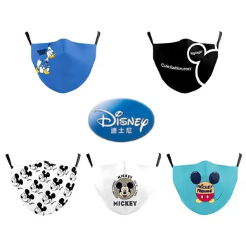 2 buc Disney Mickey, Minnie, Donald Duck 3D de imprimare Copilului confort Masca masca lavabile refolosibile Vânt Nisip și mască de praf