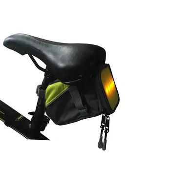 Coșul bicicletei Reflectorizant de Mare Capacitate Ghidon Bicicleta LED-uri de Semnalizare Bicicleta Coada Sac Scaun Furnizor Geantă de Șa Pentru Bicicletă, Scuter