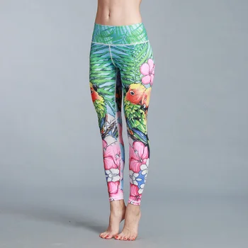 Plin de culoare de imprimare Femei Pantaloni de Yoga de Înaltă Talie Elastic fără Sudură Jambiere Antrenament de Fitness de Funcționare Push-Up Sport, Pantaloni de sport jambiere