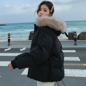 Parka Femei Solide Simplu Pierde 2XL Student Stil coreean Ulzznag Chic All-meci de zi cu Zi de Cauzalitate Femei de Iarnă mai Gros Cald Uza
