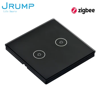 JRUMP Zigbee Smart Touch Switch-uri Switch-uri de Perete WIFI Interruptorer Switch-uri de Lucru Alexa Google Acasa de Lux, Geam Panou