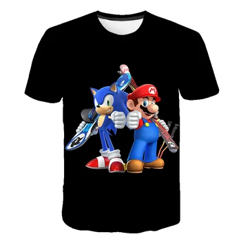 3D mai noi Super Mario Băieți/fete t-shirt Harajuku jocuri Clasice copil Super Smash Bros Mario, Pokemon tricou hip hop streetwear