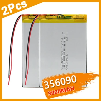 2 buc Polimer 356090 Baterie cu Litiu 3.7 V 3000mAh de Mare Capacitate Li-Po Baterie Reîncărcabilă Cu PCB Pentru Camera E-book Putere Banca