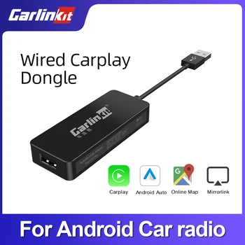 Carlinkit Dongle USB Wireless CarPlay Adaptor Android Auto Adaptor pentru Refit Ecran Android Jucător Inteligent Suport Cutie Mirror link