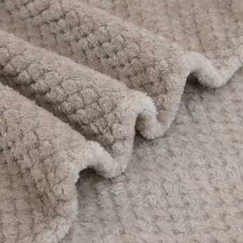 Flanel din Fleece Pătură Pătură Moale de Culoare Solidă Cuvertură de Pluș Capac pentru Pat, Canapea Cadou de Crăciun#35