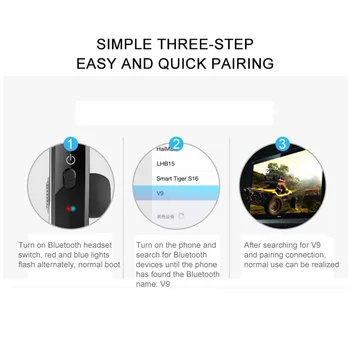 V9 Bluetooth Căști fără Fir, Căști Handsfree Afaceri Cască setul cu Cască cu Mașina de Apel Sport căști pentru iPhone Samsung