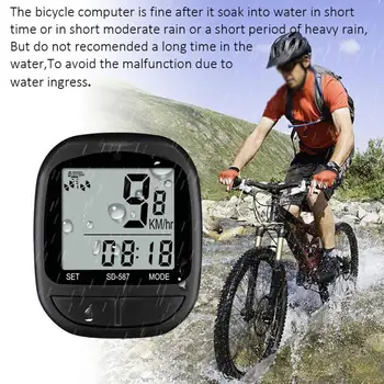 INBIKE Impermeabil Biciclete Calculator fără fir Și cu Fir Biciclete MTB de Ciclism Kilometrajul Cronometru Vitezometru Ceas LED Digital Rata