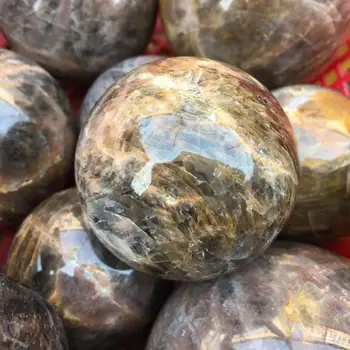 Negru Natural piatra sfera de cuarț, minerale, cristale, geme minge de vindecare reiki bine acasă decorare