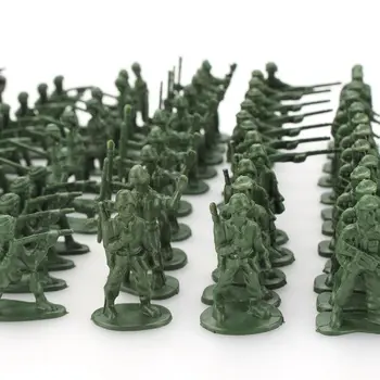 100buc/lot Soldat Militar Model Sandbox Joc de Jucărie din Plastic Soldat Armată de Oameni Figurile 12 Reprezintă Pentru Copii Păpuși jucărie Cadou