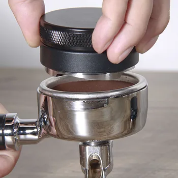 58mm 58.35 mm din Oțel Inoxidabil de Cafea Tamper ,Patru în Unghi de Pantă Reglabil Pulbere Ciocan Cârpă de Praf de Espresso Tamper Cafea Instrument