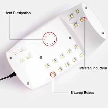 Allnewelook Unghii Set UV Lampa LED cu Uscător de 24/12/6pcs Gel lac de Unghii Set cu Lampa Uv Unghii Acrilice Kit