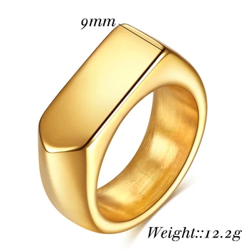 Noi ArrivalEngrave Nume Personalizat inele de 4 culori din oțel inoxidabil marca tide săgeată ring pentru bărbați
