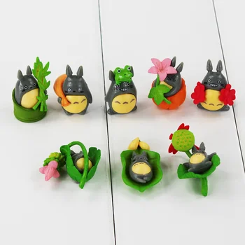 8pcs/lot 3-5cm Drăguț Vecinul Meu Totoro PVC Acțiune Figura Model de Păpuși Jucării Bune Cadouri Pentru Copii Jucarii
