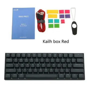 60% Mecanice Tastatura Bluetooth 4.0 Tip C RGB 61 de Taste Tastatură Mecanică de Gaming Kailh Cutie de Comutare