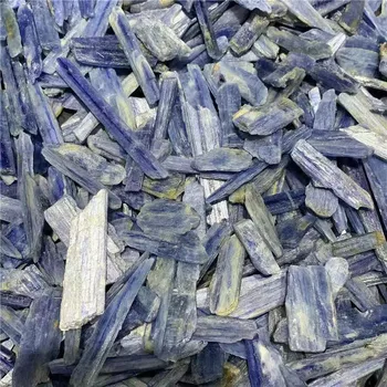100g Naturale Cianit Cuarț Lustruit felie Subțire formă de Cristale albastre Scazut Pietriș cyanite piatră prețioasă pentru Vindecare