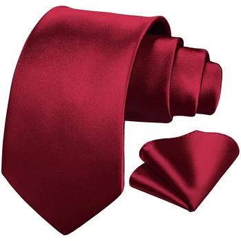Mens Cravată Cravată Cravată Set Solid de Moda Legături pentru Om Batistă Partid Cadouri pentru Bărbați Accesorii Rochia de Mireasa en-Gros