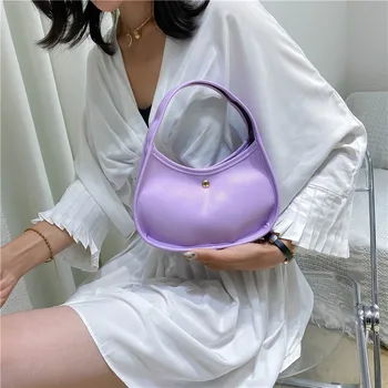 Femei geanta 2020 nou PU coreean Clapa mod Solid Moale Saci de Umăr geantă de mână de epocă MINI geanta poseta stil simplu
