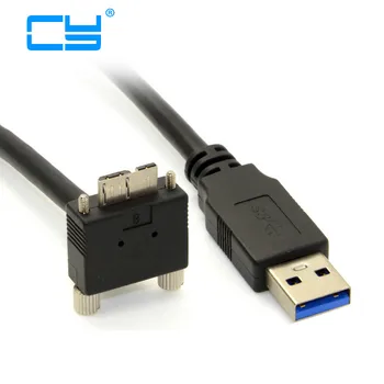 1,2 M 4FT 3m 10FT 90 de Grade în Jos în Unghi Micro USB Montare Șurub pentru USB 3.0 Cablu de Date pentru Punctul de Gri Cameleon Camera 120cm 300cm