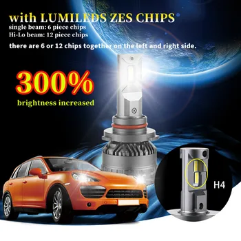 New Sosire H7 LED-uri canbus 20000lm Auto Far H11, H1 H4 Becuri LED HB4 HB3 9005 9006 far cu led-uri lampa de 120W 6000K proiectoare Ceata
