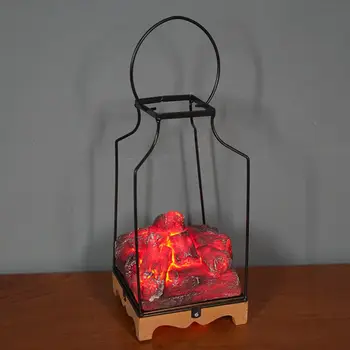 Simulare de Cărbune Șemineu Vânt Flacără de Lampă cu LED-uri Scena Decor de Craciun Petrecere de Halloween Decor Lumini
