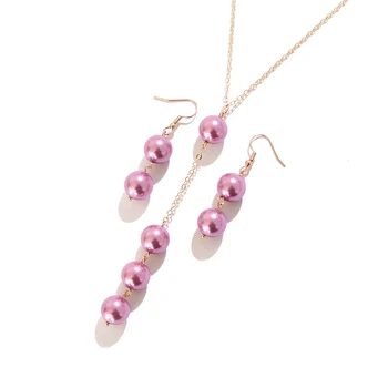 SPUNE Polinezia, Hawaii, Noua Zeelandă Marshall Stil Multicolor Perle de Sticla Farmecul Colier Pandantiv Legăna Cercei Bijuterii Set