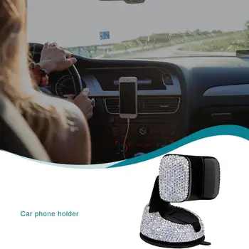 Multifunctional moda de navigare auto, suport auto telefon mobil titularul Diamond Inlay Doi Intr-Unul Creativ Telefon Mobil Suport
