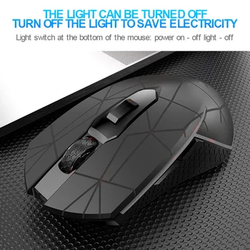 X9 Wireless RGB Luminos Mouse-ul Reîncărcabilă Tăcut Mecanice Soareci 2400 DPI Reglabil Mouse de Gaming Mice Plug and Play