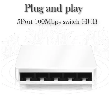 5port comutator de rețea Lan comutatorul de Alimentare Micro USB fast Ethernet Hub switch hub Ethernet 100Mbps 5port Full sau Half duplex Schimb