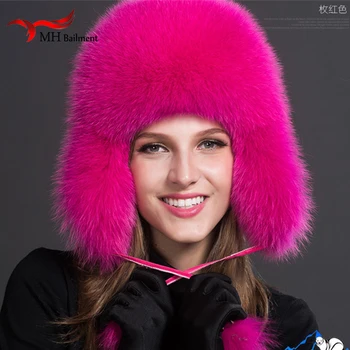 Rusia Fierbinte Element de Moda de Iarnă Raton&bombardier Fox Caciula de Blana Cu Urechi Pentru Femei Gros si Iarna cald Capac