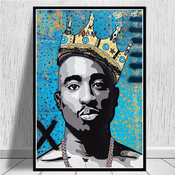 Hip Hop 2PAC Legenda Stele Postere si Printuri Rapper-ul Star Panza Picturi pe Perete Imagini de Artă pentru Decorarea Acasă Nici un Cadru