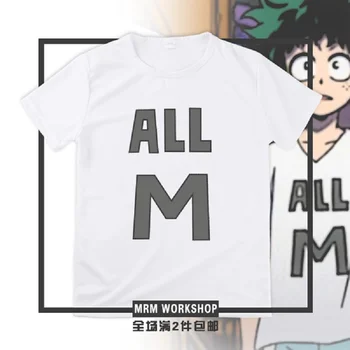 Anime eroul Meu mediul Academic O-gât Cosplay tricou tricou de Vara din Bumbac cu maneci Eroul Meu mediul Academic T-shirt Tee topuri