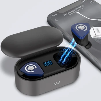 SPRIMO M9 Wireless Bluetooth 5.0 cască M9 TWS stereo impermeabil pavilioane de reducere a zgomotului de mișcare baterie display touch căști