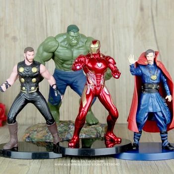 Disney Marvel Avengers Thor Doctor Ciudat Hulk, Iron Man Acțiune Figura Postura Anime Decor Colecție de Figurine model de Jucărie